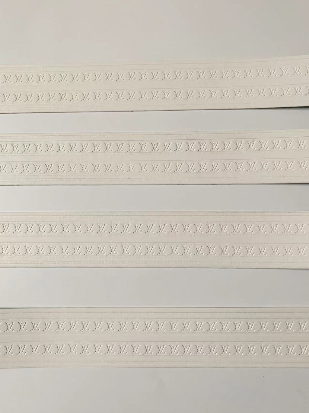 Fashion 120cm(47 inch) Length LV Luggage Leather Stripe, sewing leather bag Accessories(White)