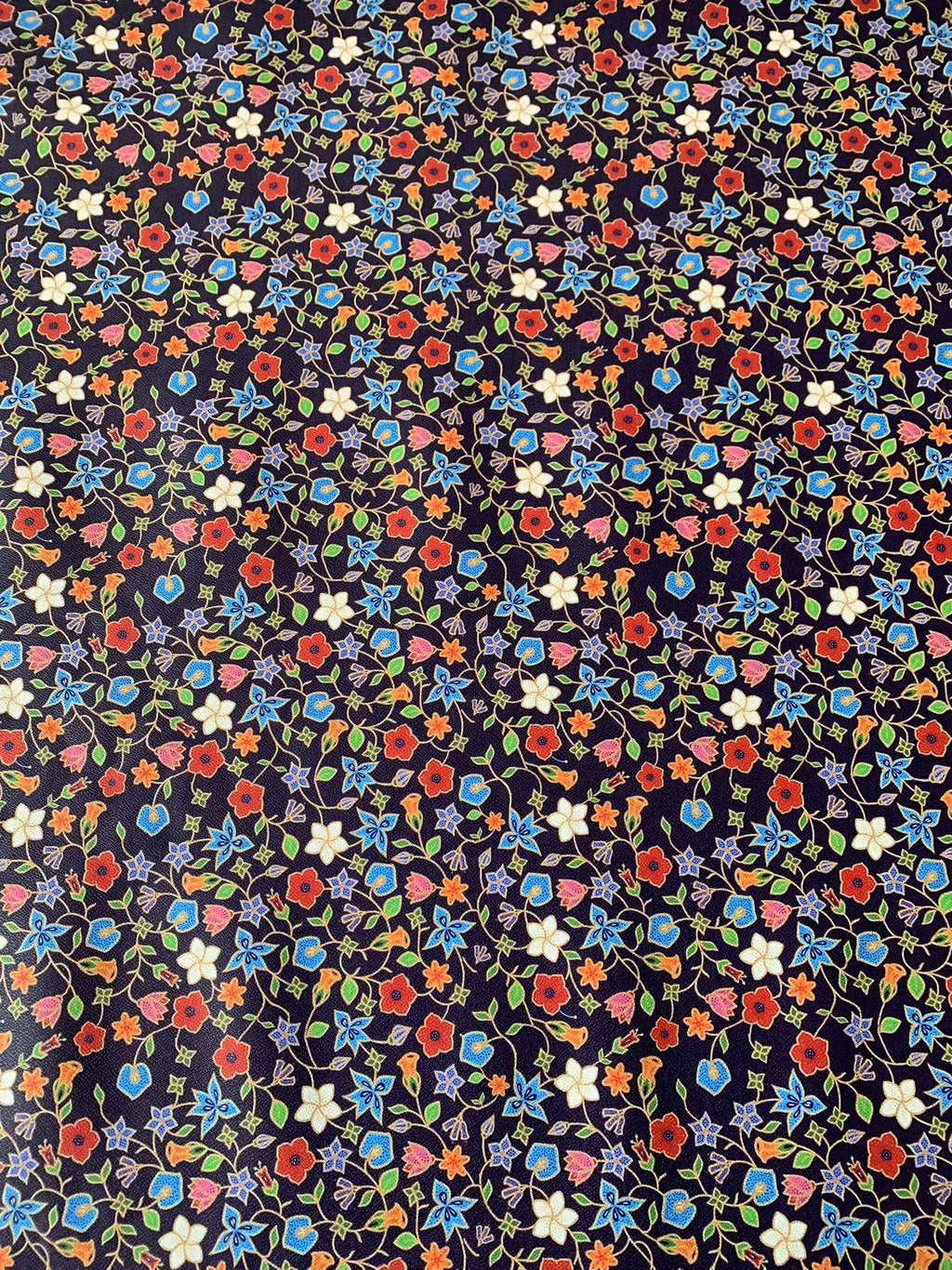 Fashion Craft Flower Leather Fabric For Handmade Handicraft Goods By Yard