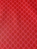 Dark Pink Gucci Craft Leather Fabric For Handmade Sneaker Handicraft Goods