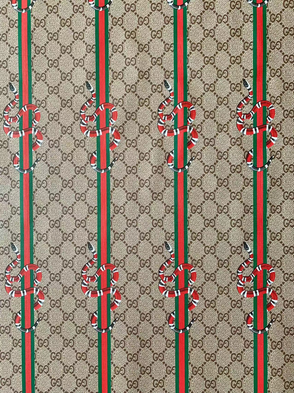 Tianchao Store New Gucci With Snake Straps Leather For Handmade Bag ,Sneaker,Upholstery Car seat
