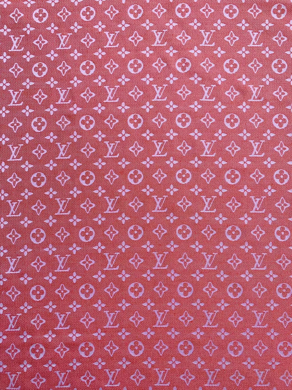 Tianchao Store Craft LV Cotton With Polyester Jacquard Cloth Fabric For Handmade Apparel (Red)