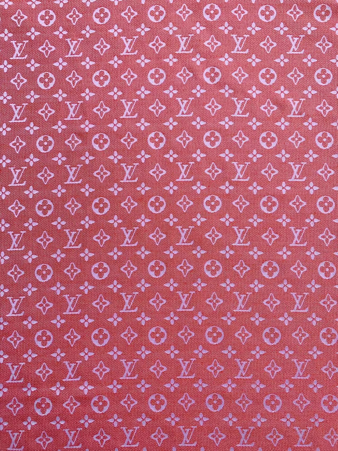 Tianchao Store Craft LV Cotton With Polyester Jacquard Cloth Fabric For Handmade Apparel (Red)