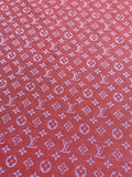 Tianchao Store Craft LV Cotton With Polyester Jacquard Cloth Fabric For Handmade Apparel (Red)