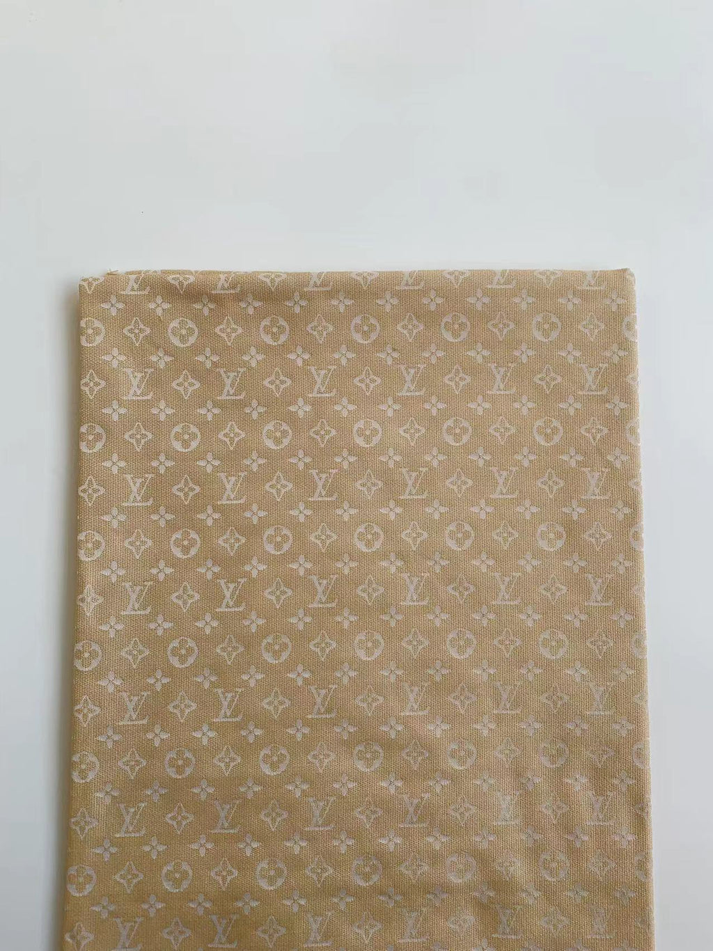 Tianchao Store Craft LV Cotton With Polyester Jacquard Cloth Fabric For Handmade Apparel (Khaki)