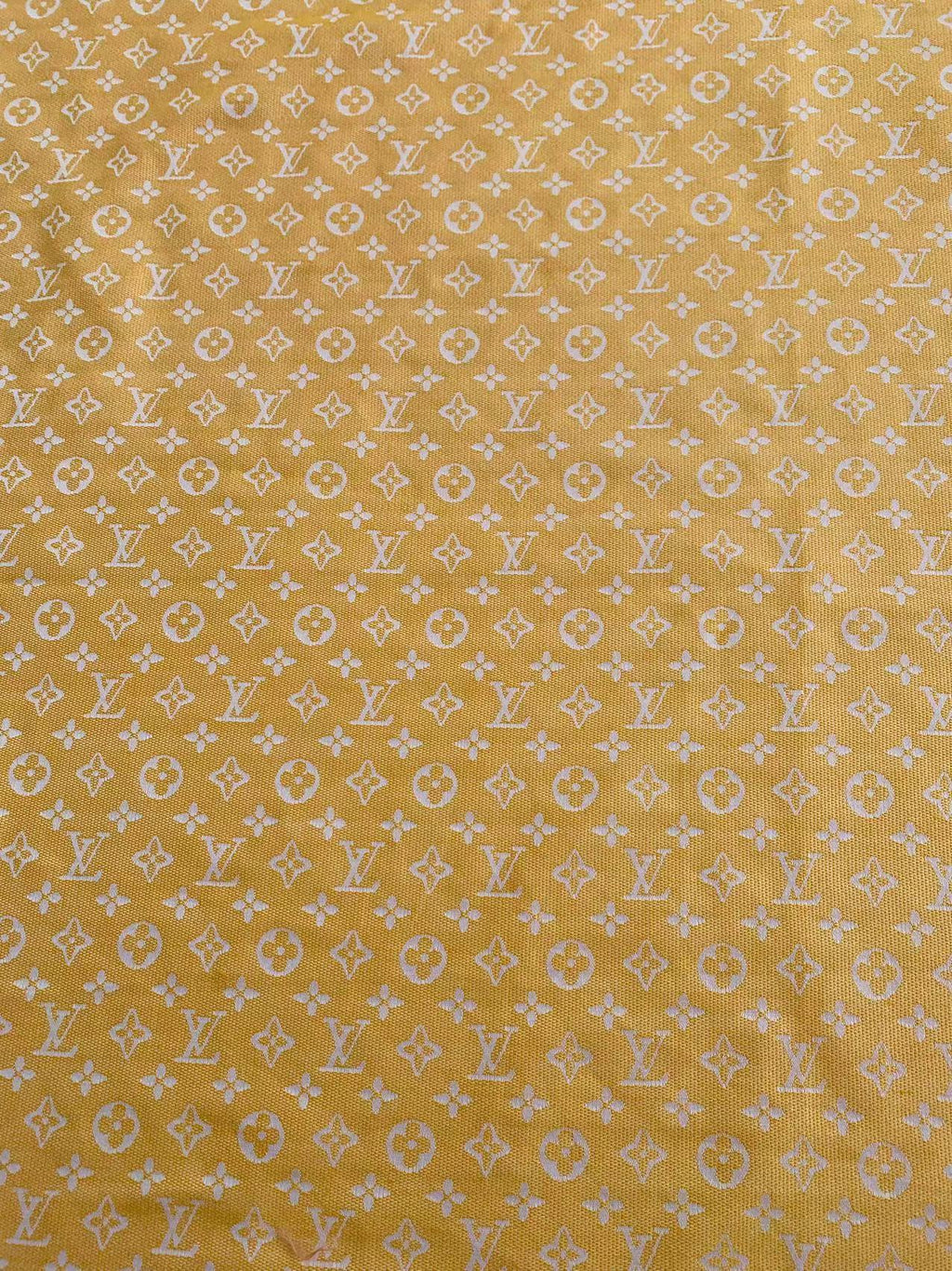 Tianchao Store Craft LV Cotton With Polyester Jacquard Cloth Fabric For Handmade Apparel (Yellow)