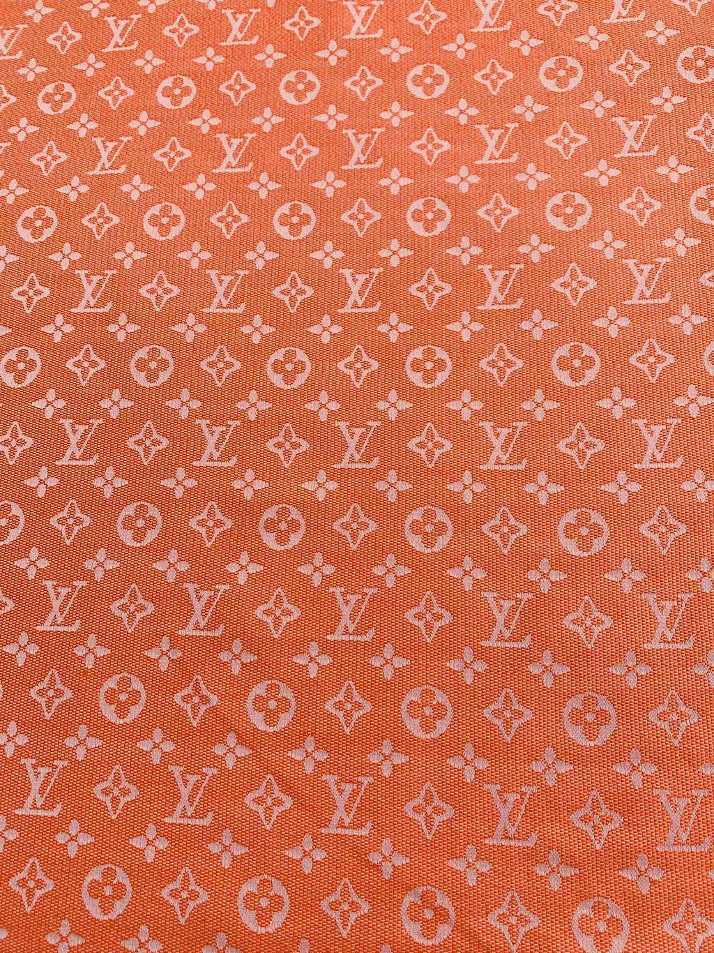 Tianchao Store Craft LV Cotton With Polyester Jacquard Cloth Fabric For Handmade Apparel (Orange)
