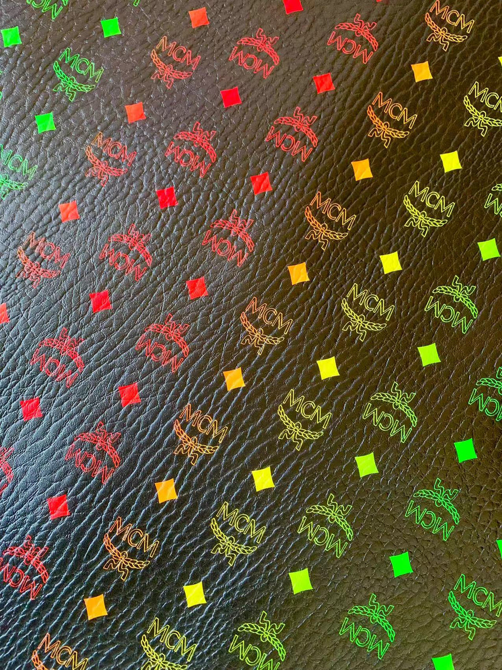 Colorful Leather For Handmade Sneaker, Upholstery And Handicraft By Yard