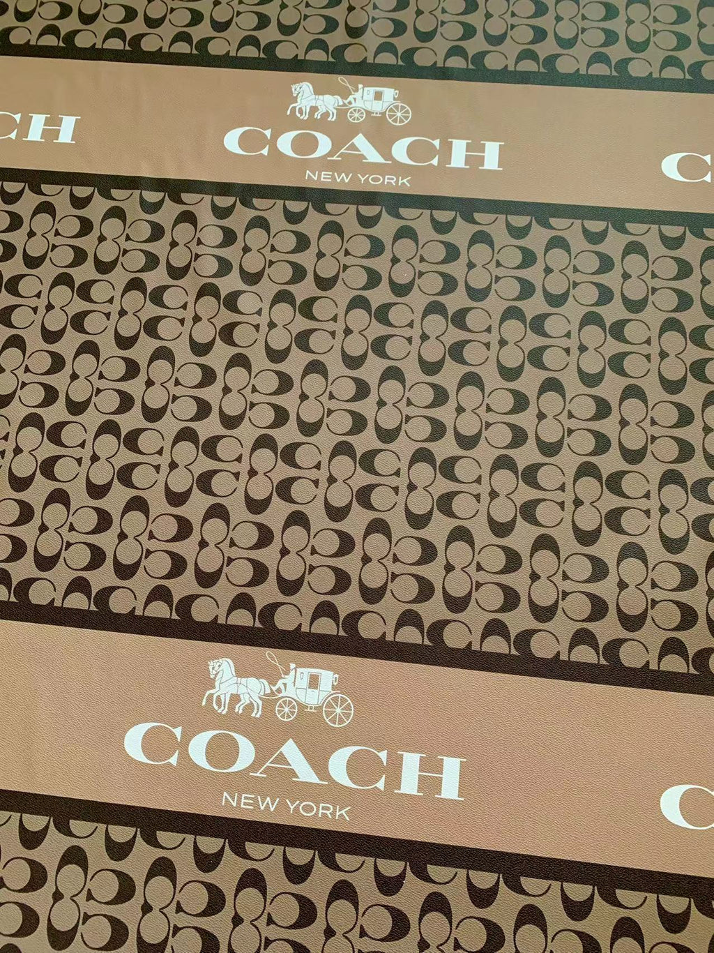 Craft Coach With Carriage Design Leather For Handmade Sneaker, Upholstery Car Seat By Yard