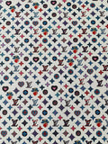 Craft LV Butterfly Buckle Design Leather Fabric For Handmade Sneaker,DIY Handicraft Goods By Yard