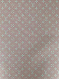 Fashion Pink LV Design Vinyl Leather for Handmade Shoes ,Handmade Bags Leather By Yard