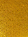 Classic LV Embossed Craft Leather Fabric Shoes Leather , Bags Leather Fabric By Yards (Orange)