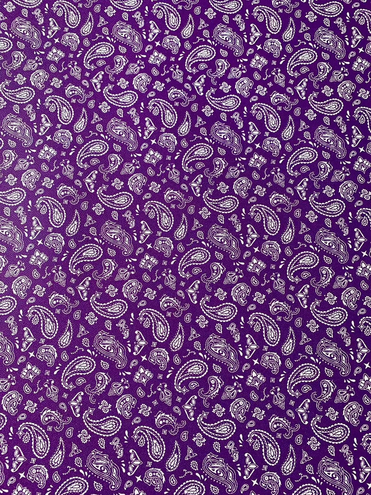 Bandanas Leather For handmade DIY shoe,bag Goods,Craft Handicrafts Material leather By Yard(Purple)