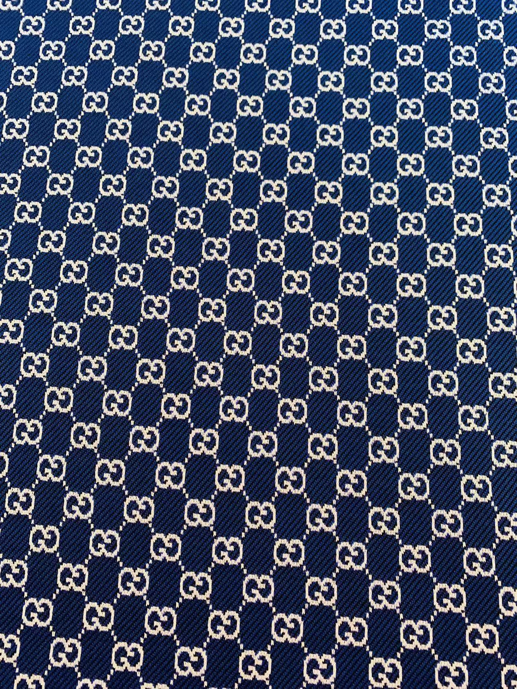 Craft Navy Blue 0.5" Gucci Knitting Jacquard Cloth Fabric For Handmade Apparel ,Clothing ,Sneaker Upholstery Goods By Yard