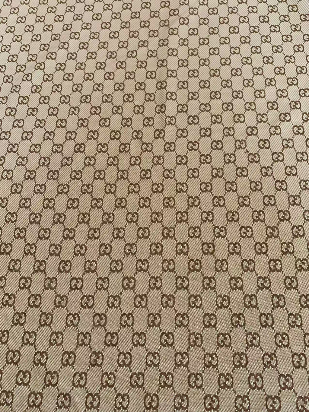 Craft Tan 0.5" Gucci Knitting Jacquard Cloth Fabric For Handmade Apparel ,Clothing ,Sneaker Upholstery Goods By Yard