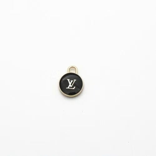 Craft 15MM Colorful LV Metal Pendant Accessory For Handmade DIY Goods