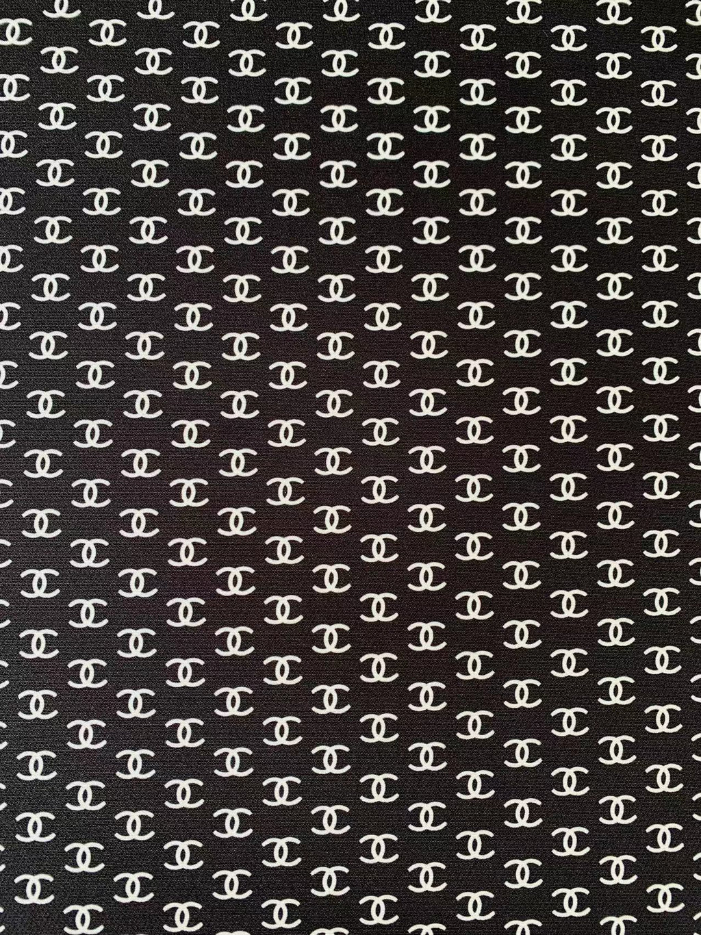 New 0.5 inch Size Printing Fabric Clothes Fabric Mask Fabric Shoes Fabric Elastic fabric (Black)