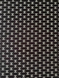 New 0.5 inch Size Printing Fabric Clothes Fabric Mask Fabric Shoes Fabric Elastic fabric (Black)
