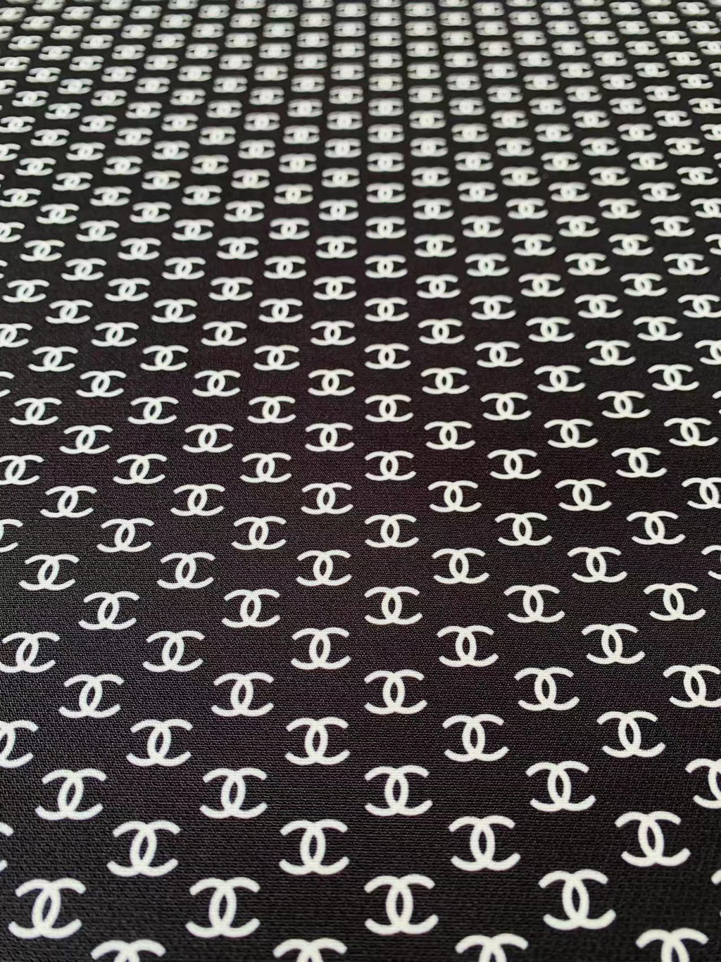 New 0.5 inch Size Printing Fabric Clothes Fabric Mask Fabric Shoes Fabric Elastic fabric (Black)