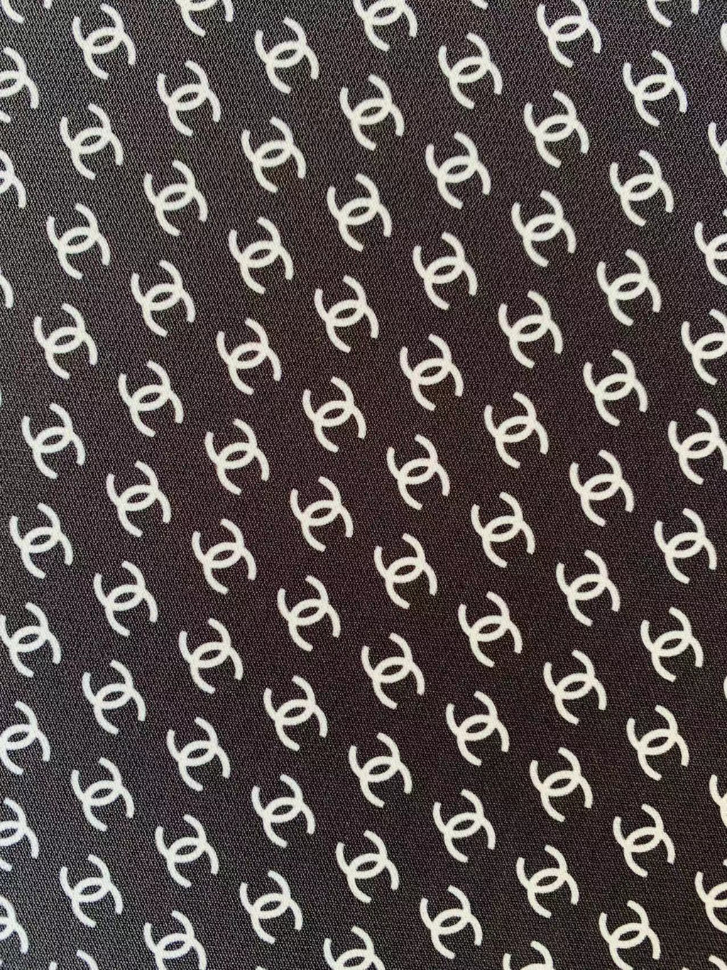 New 0.5 inch Size Printing Fabric Clothes Fabric Mask Fabric Shoes Fabric Elastic fabric (Black)