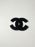 Craft Sewing Black and White 3"x2" Chanel Patch by Pieces
