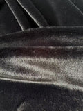 Soft Bunny Fur ,Rabbit Mink ,Faux Fur Fabric For Handmade Sewing Goods By Yard(Black)