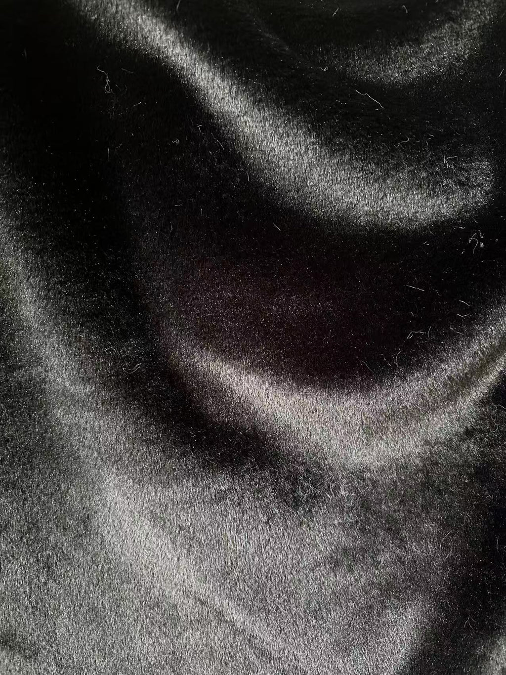 Soft Bunny Fur ,Rabbit Mink ,Faux Fur Fabric For Handmade Sewing Goods By Yard(Black)