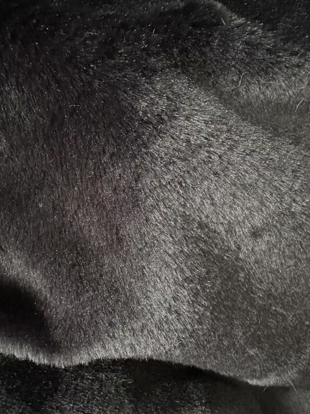 Soft Bunny Fur ,Rabbit Mink ,Faux Fur Fabric For Handmade Sewing Goods By Yard(Black)