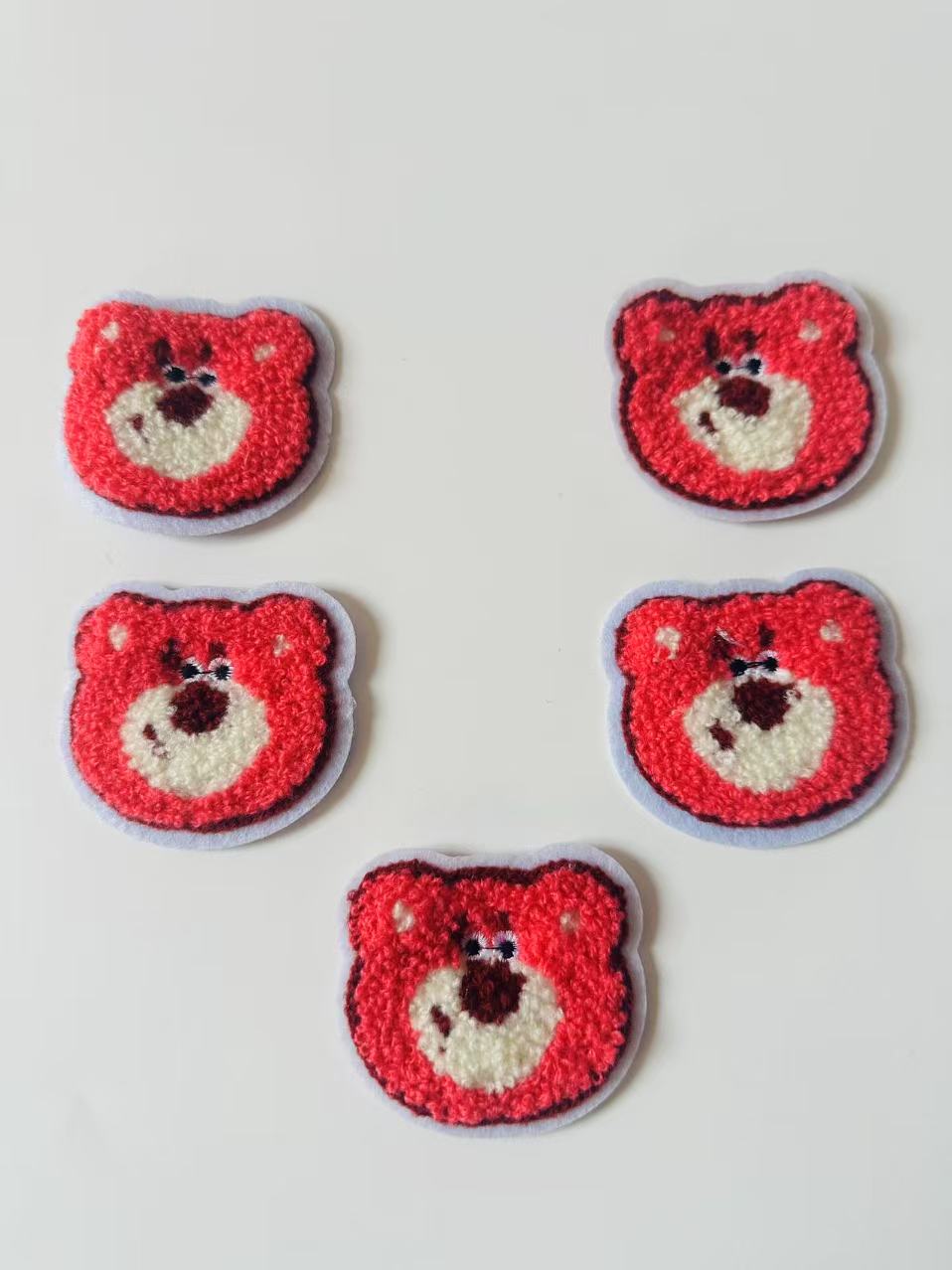 Craft 2.3"x2.2 "Lotso Strawberry Bear Embroidery  Patches For Handmade Handicraft