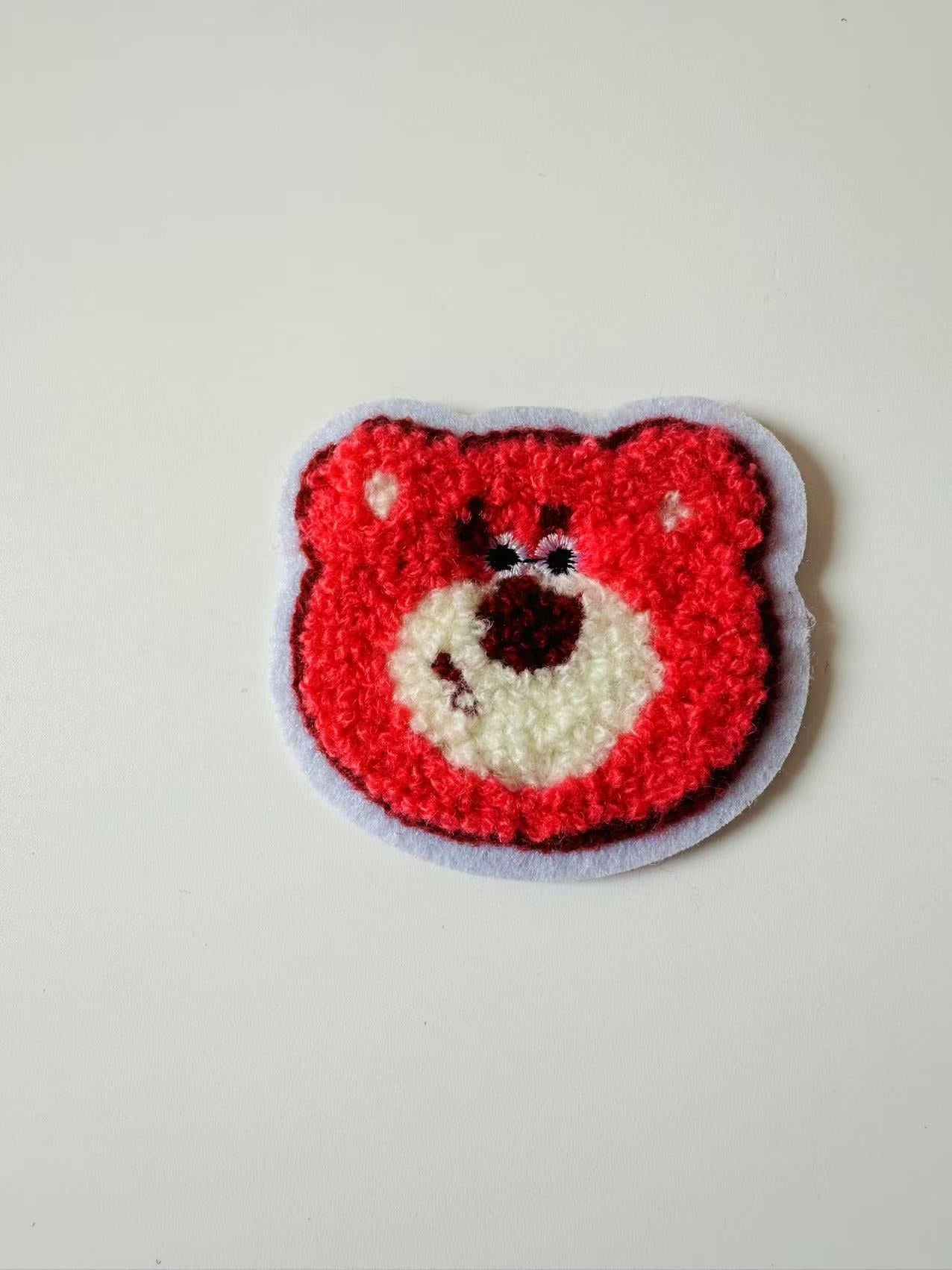 Craft 2.3"x2.2 "Lotso Strawberry Bear Embroidery  Patches For Handmade Handicraft