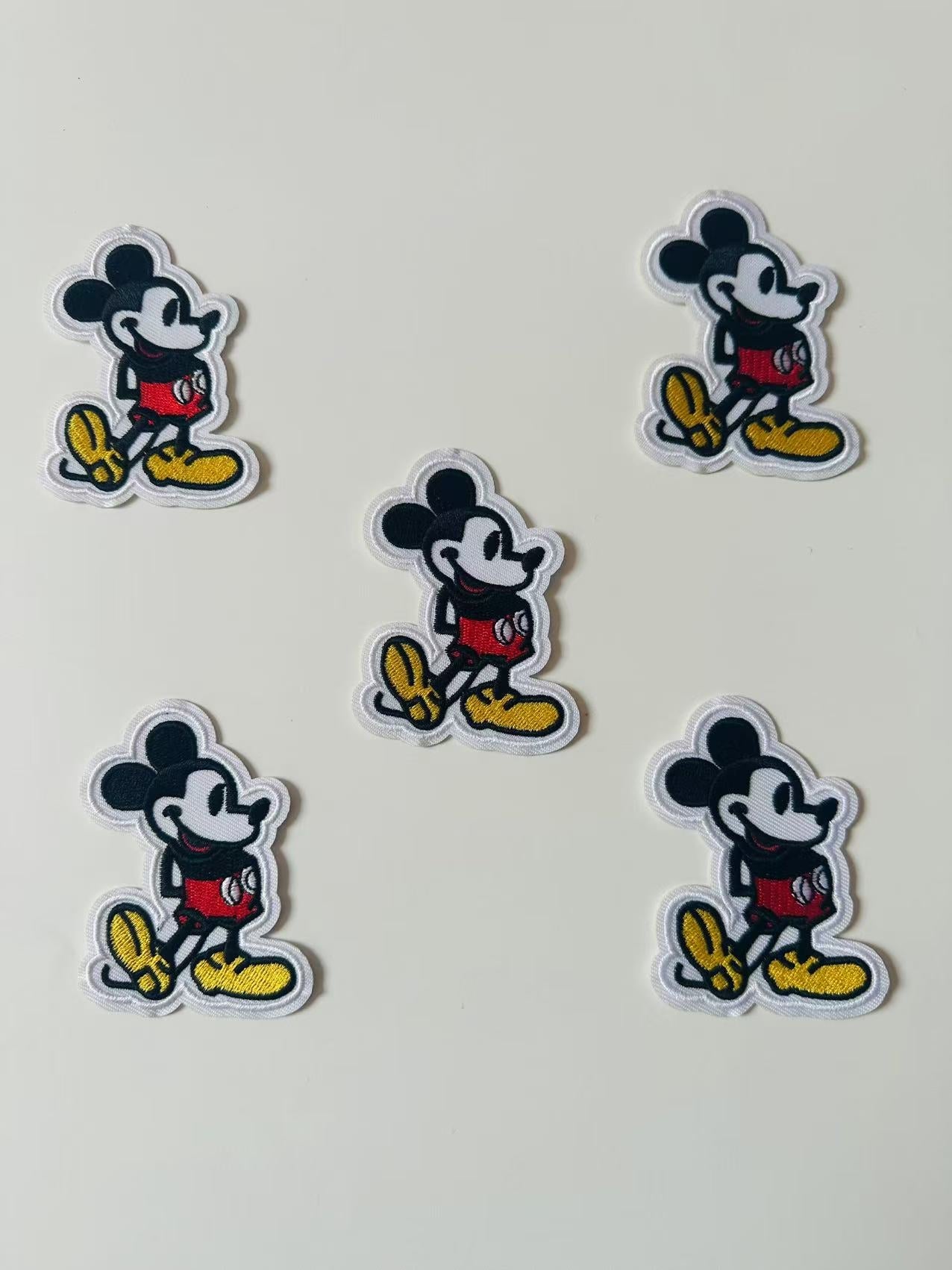 Craft Mickey Mouse 2.3"x3 "Embroidery Jacquard Label For Handmade Handicraft Goods