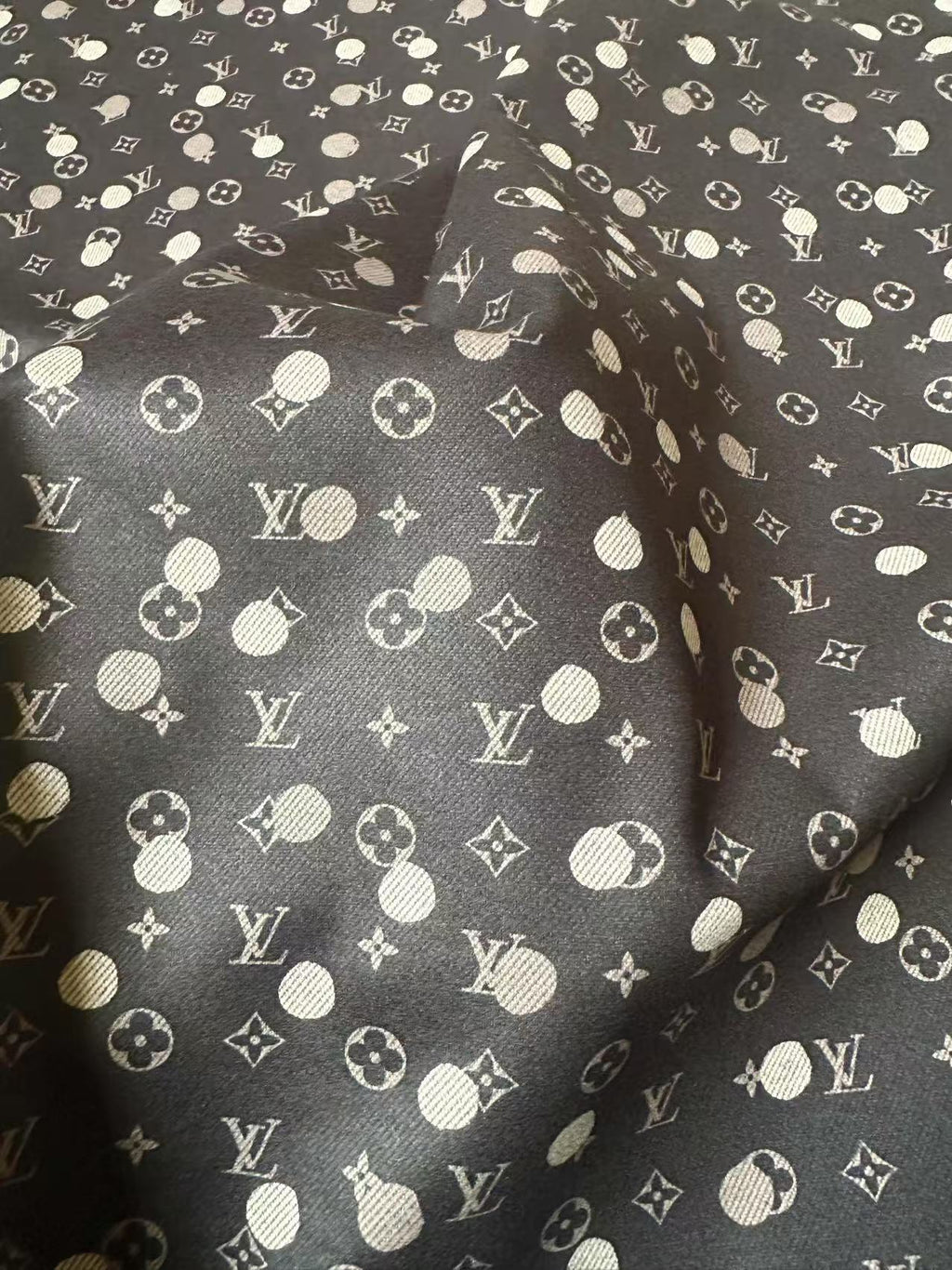 Craft LV With Dots Knitted TR Material Fabric For Handmade Handicraft Clothing By Yard