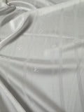 Craft LV White Silk Jacquard Cloth Fabric For Sewing Clothing By Yard
