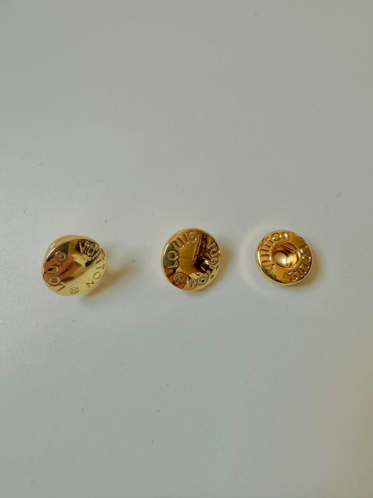 Craft Gold 12MM Louis Vuitton Metal Snap Button For Handmade Handicraft Goods