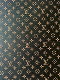 Craft Leopard LV Vinyl Leather For Handmade Sneaker,Upholstery,Furniture By Yard