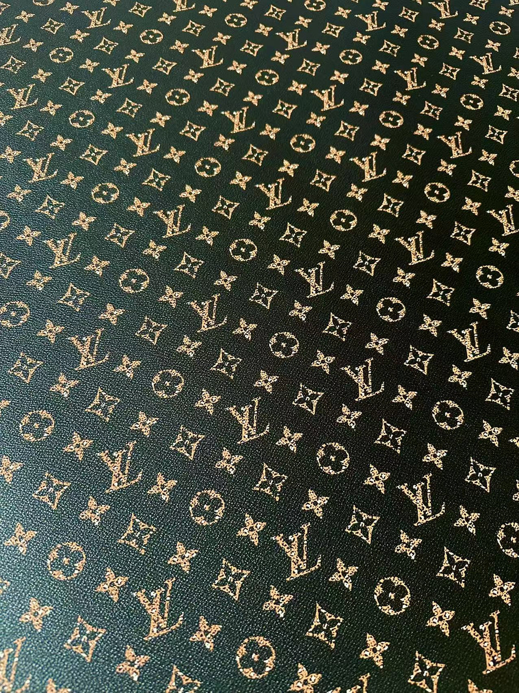 Craft Leopard LV Vinyl Leather For Handmade Sneaker,Upholstery,Furniture By Yard