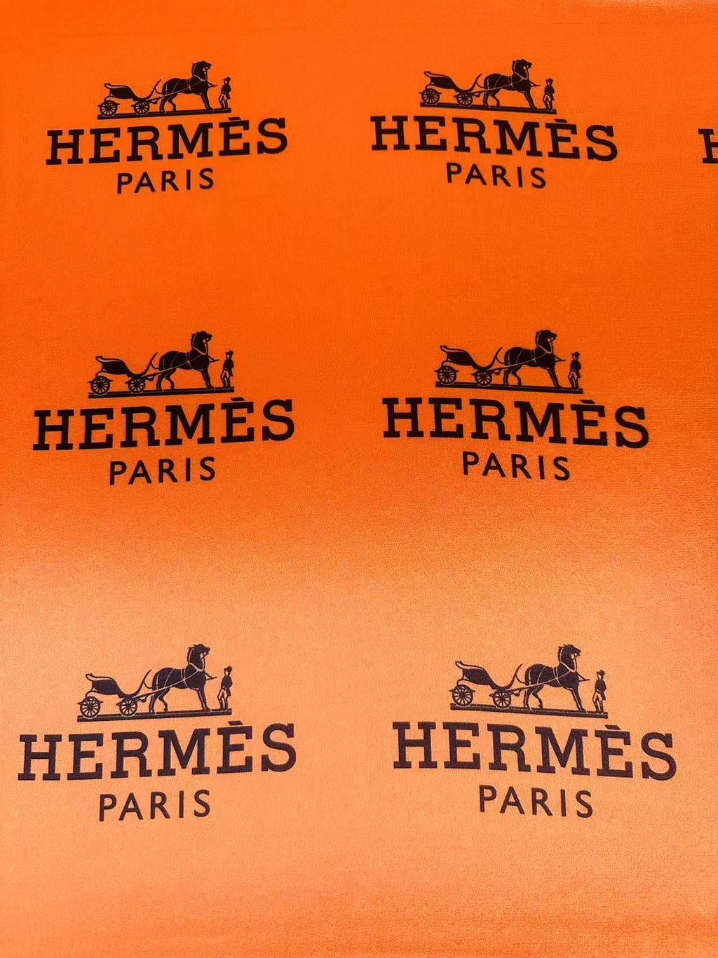 Classic Hermes Satin Shiny Cloth Fabric For Handmade Sewing Scarf ,Clothing Shoes By Yard