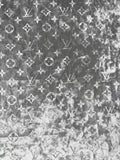 Popular Luxury LV Knitting Reflective Velvet Fabric For Handmade Sneaker,Dress Clothing and Apparel By Yard(Gray)