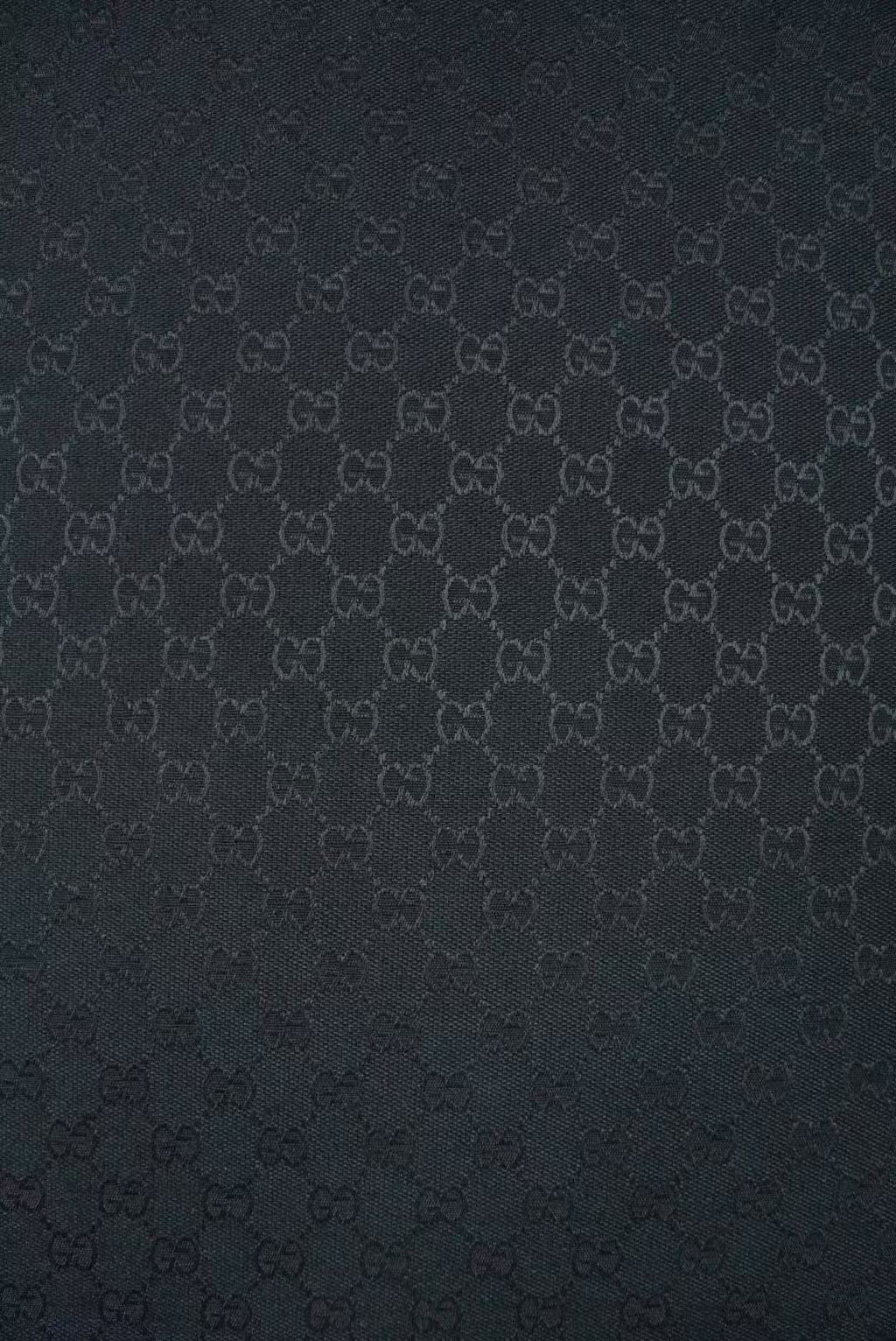 Classic Gucci Jacquard Fabric Cloth, Fabric Bags Fabric Shoes Fabric Hat Fabric good quality (Black)