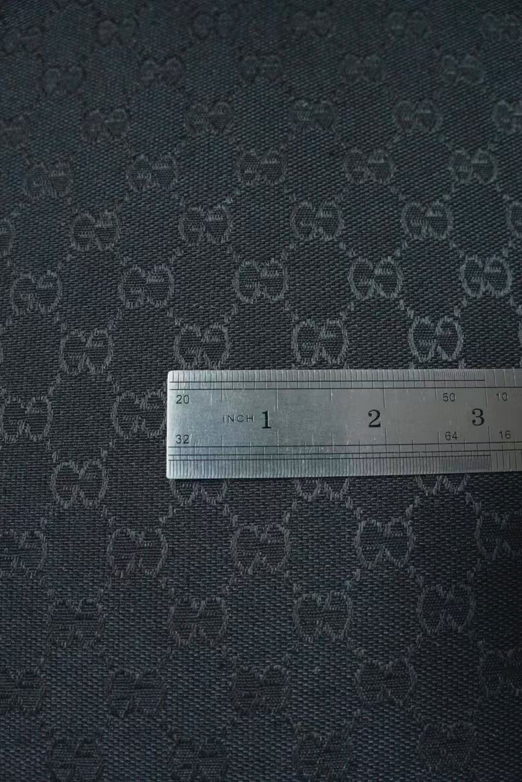 Classic Gucci Jacquard Fabric Cloth, Fabric Bags Fabric Shoes Fabric Hat Fabric good quality (Black)