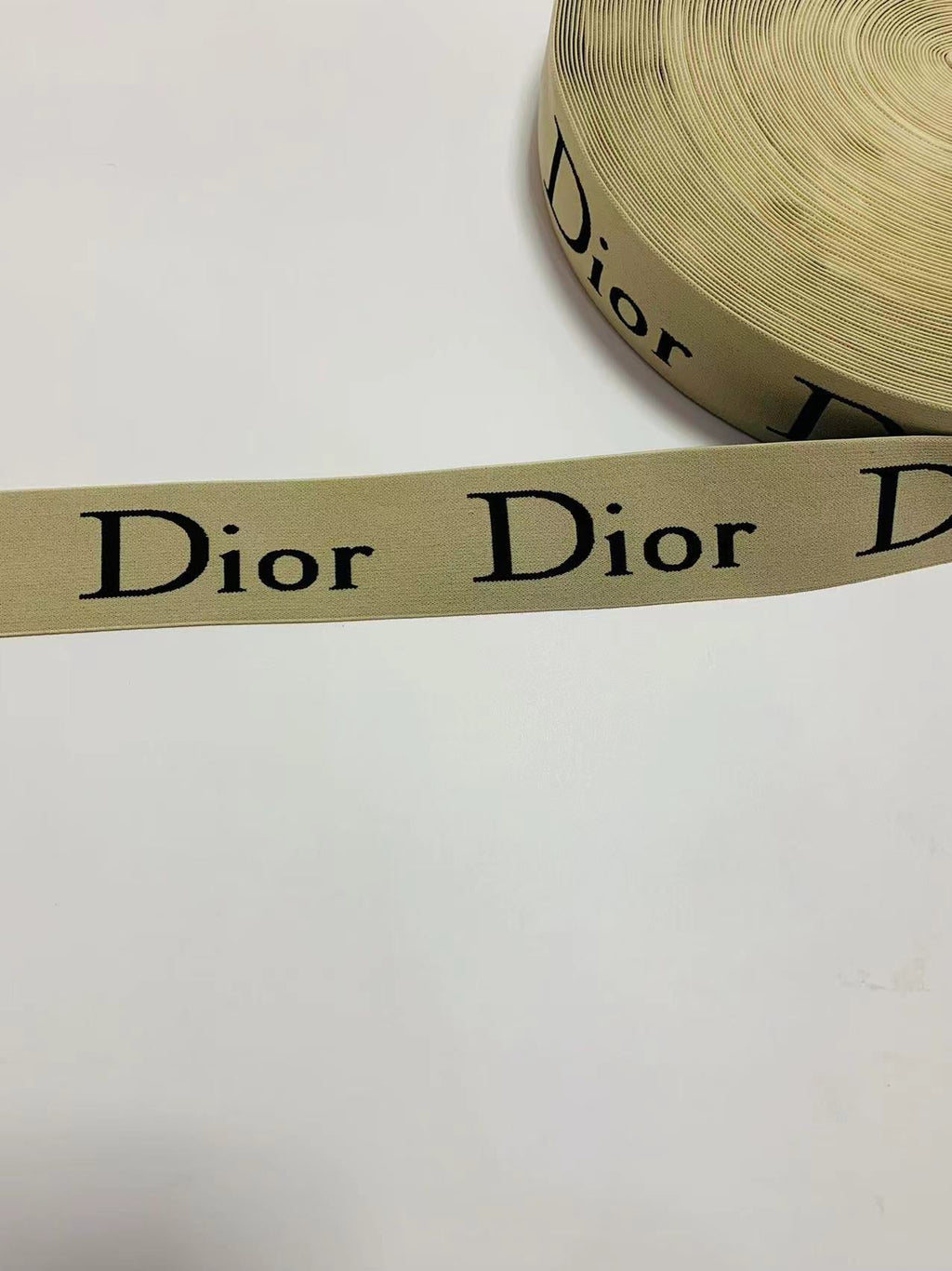 Fashion Dior 2 inch Strap ,Elastic Ribbon Trim Embroidered  For Handicrafts By Yard