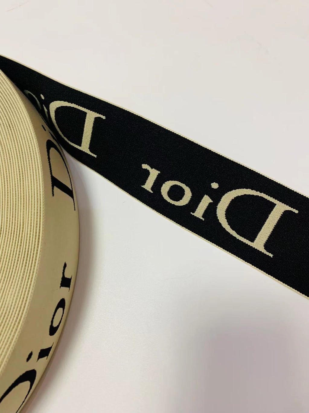 Fashion Dior 2 inch Strap ,Elastic Ribbon Trim Embroidered  For Handicrafts By Yard