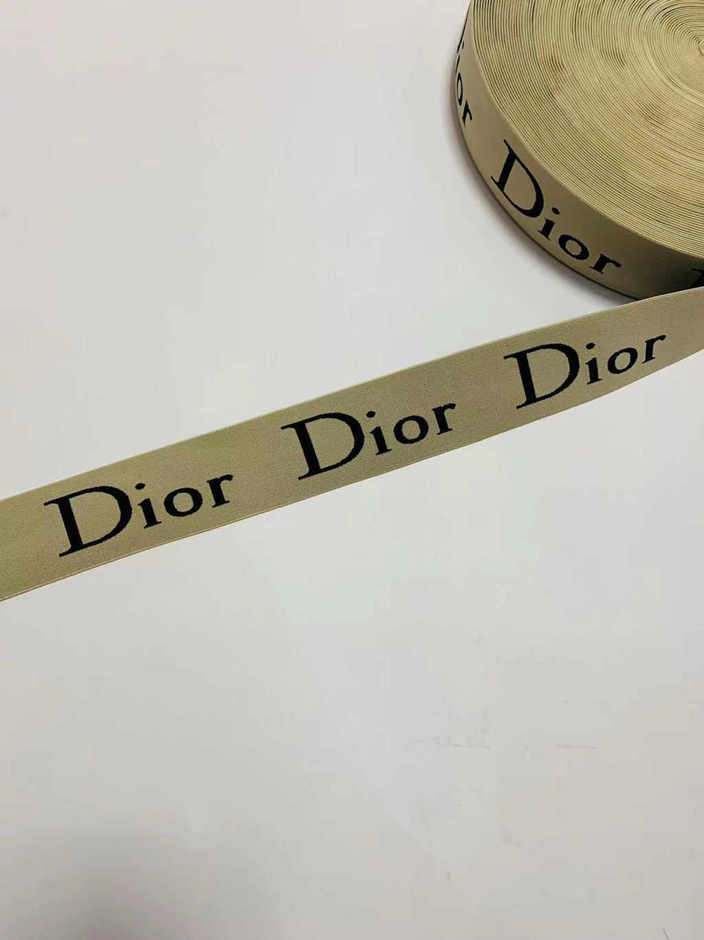 Fashion Dior 2 inch Strap ,Elastic Ribbon Trim Embroidered  For Handicrafts By Yard