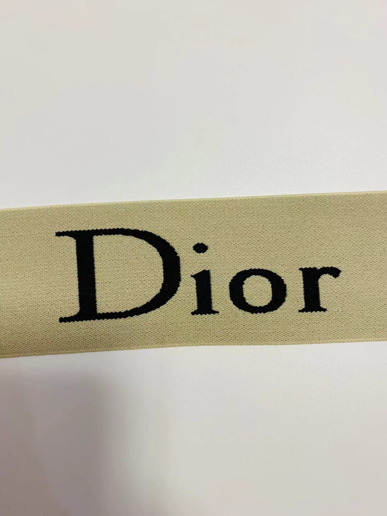 Fashion Dior 2 inch Strap ,Elastic Ribbon Trim Embroidered  For Handicrafts By Yard