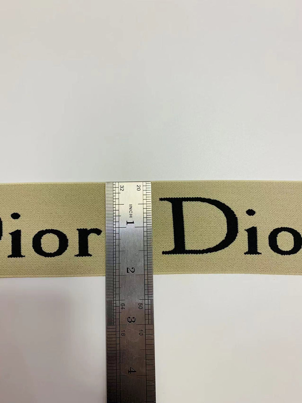Fashion Dior 2 inch Strap ,Elastic Ribbon Trim Embroidered  For Handicrafts By Yard