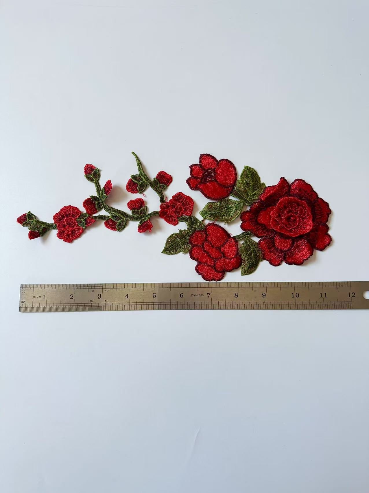 Craft 1 Pieces Embroidery Flower Patches For Handmade DIY Clothing ,Shoes Goods