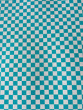 Fashion 18MM Sky Blue With White Plaid Leather For Handmade Goods