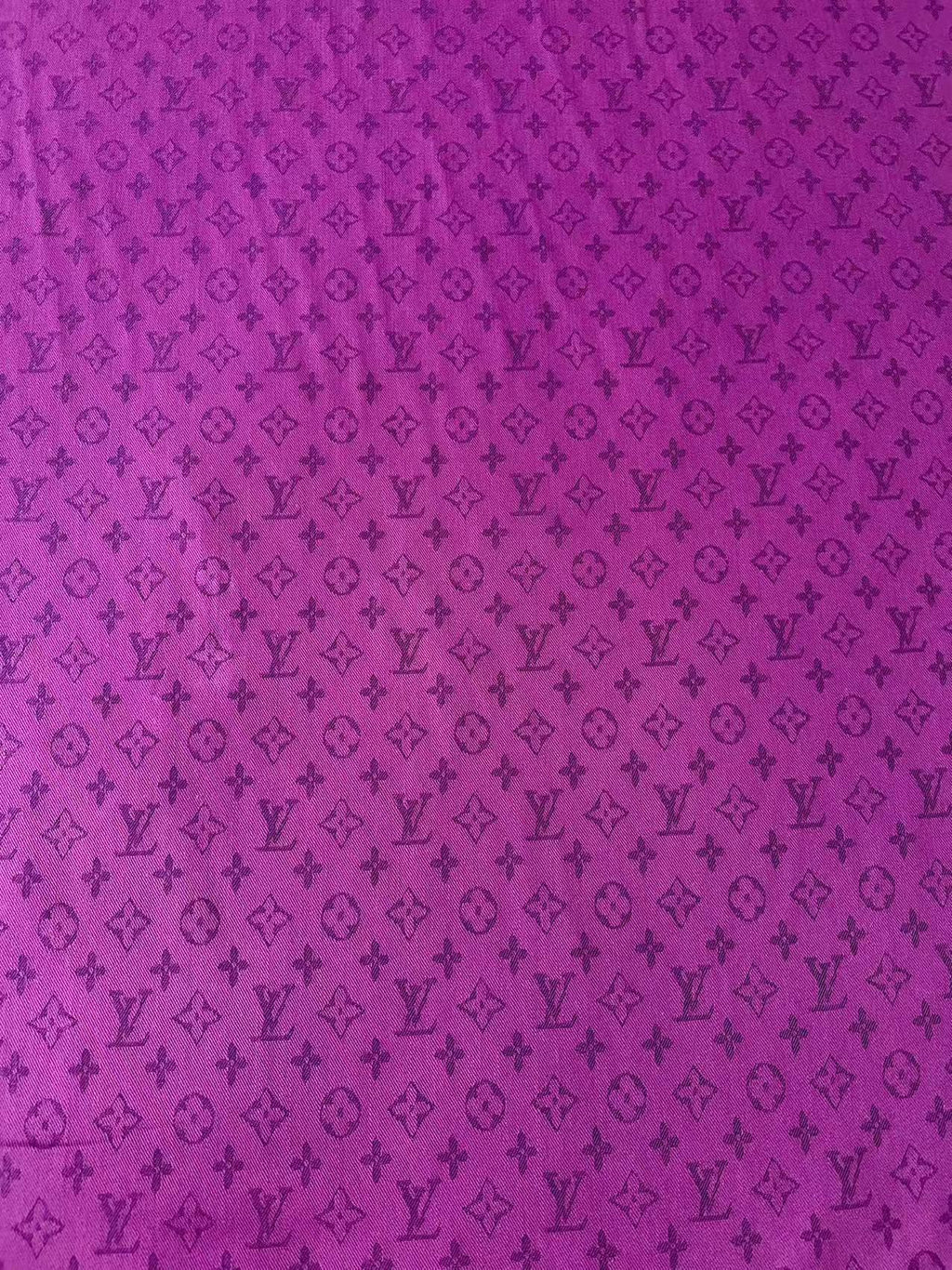 Craft Fuchsia LV Jacquard Denim Cloth Fabric For Handmade Apparel,Sneaker Goods