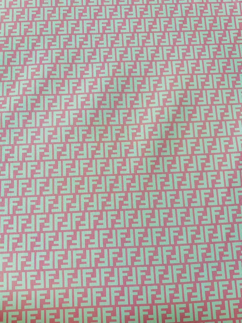 Classic Leather Crafting Fabric For Handmade Handicrafts By Yards (Pink)