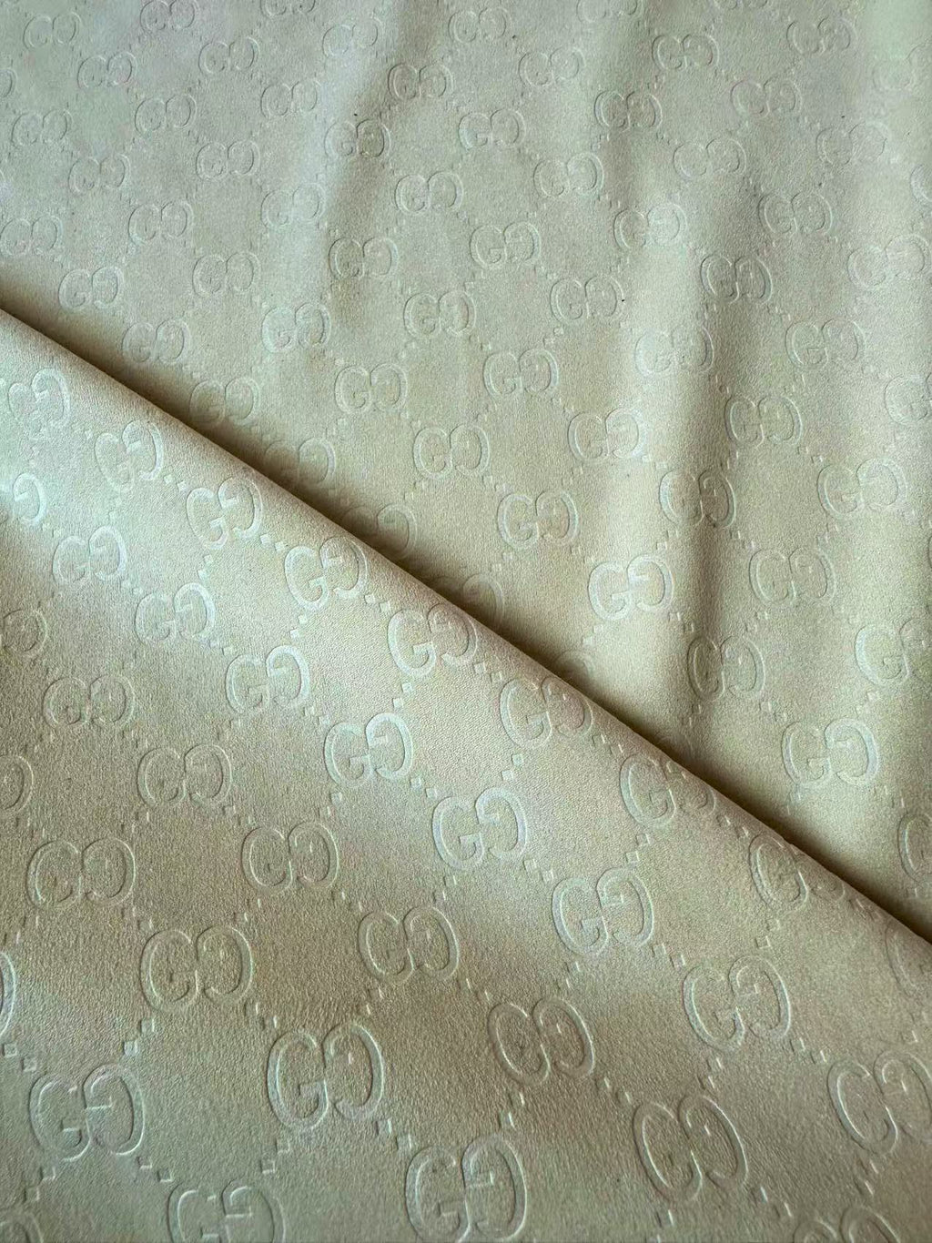 Craft Gucci Suede Fabric For Handmade Sneaker,Car Upholstery and Apparel By Yard(Beige)