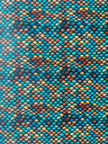 Fashion Fish Scales Design Leather Fabric For Handmade Handicraft Goods By Yard
